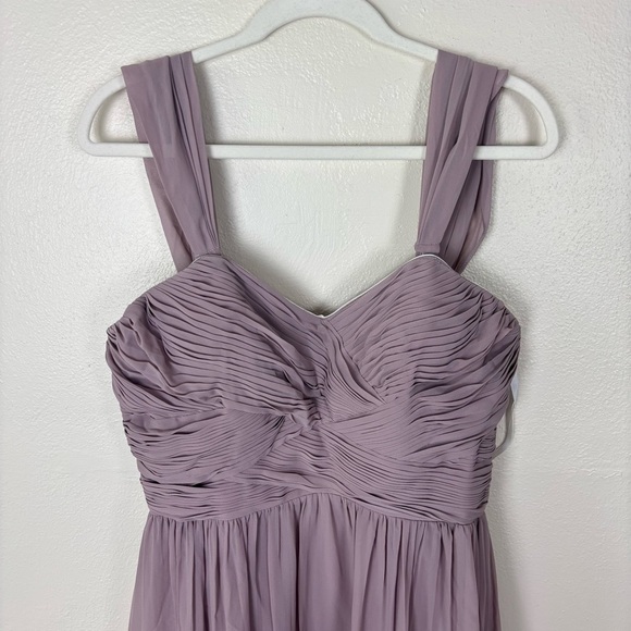 NWT Revelry Kennedy Chiffon Convertible Maxi Dress In Mauve 46” Length Size 12 - Picture 6 of 12